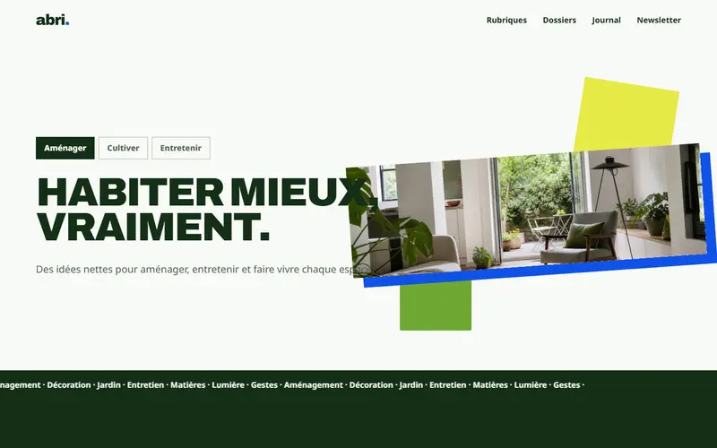Aperçu design Abri