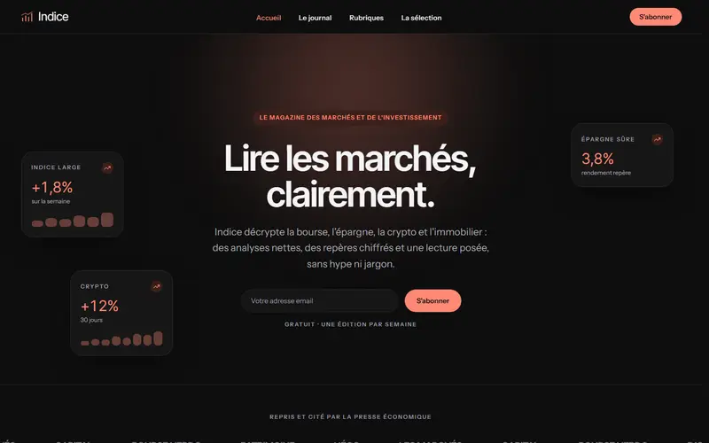 Aperçu design Indice