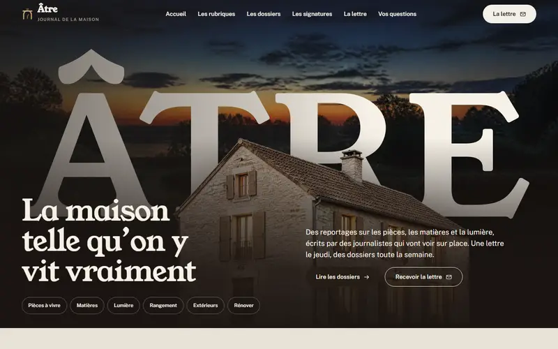 Aperçu design Âtre