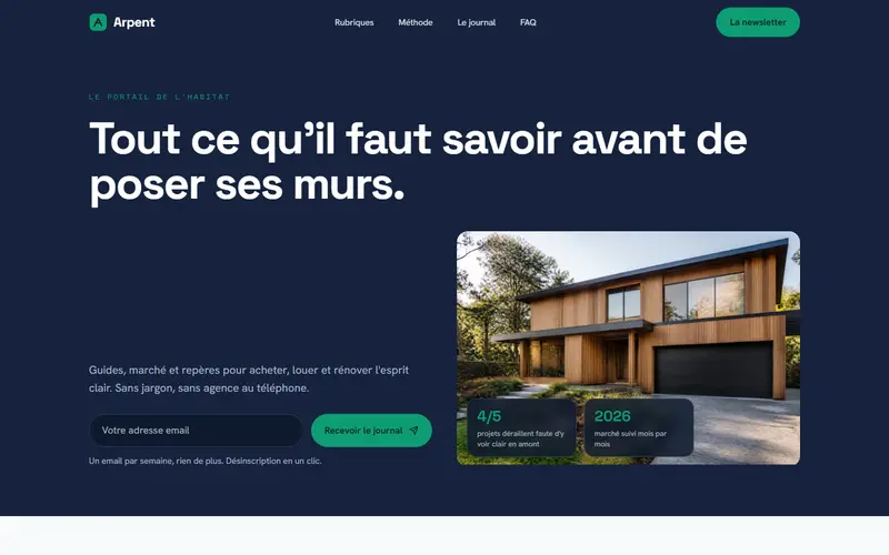 Aperçu design Arpent