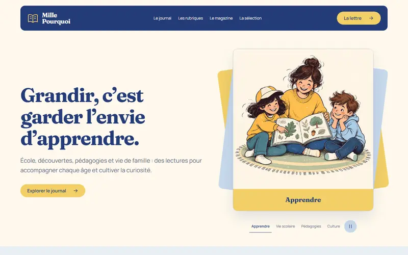 Aperçu design Mille Pourquoi