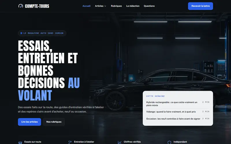 Aperçu design Compte-tours