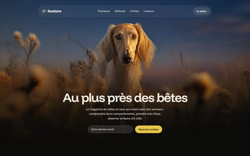 Aperçu design Bestiaire