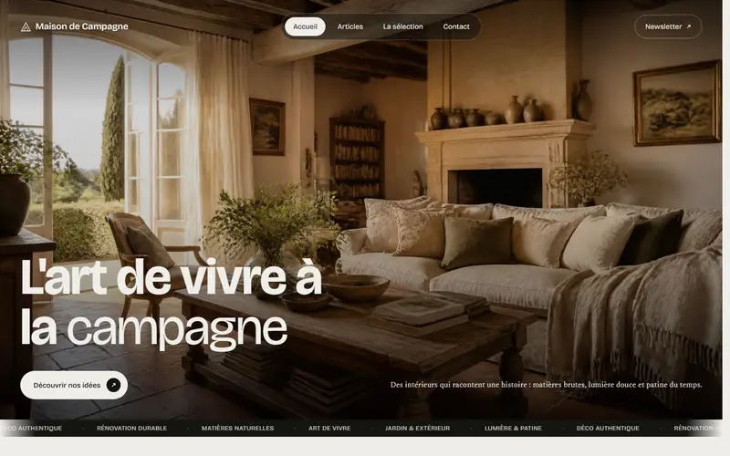 Aperçu design Maison de Campagne