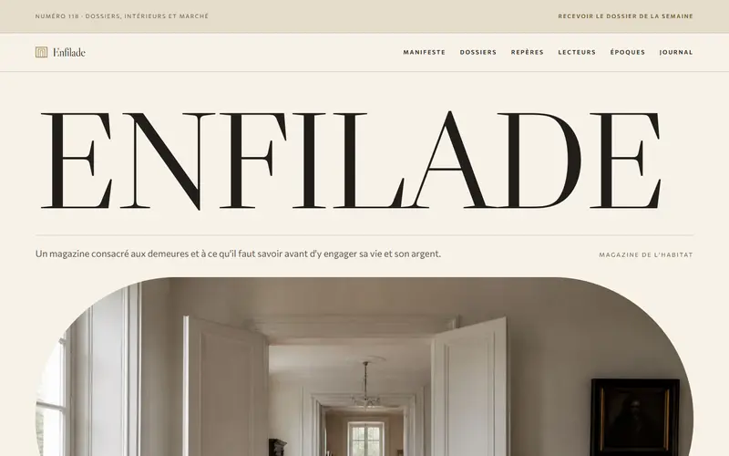 Aperçu design Enfilade