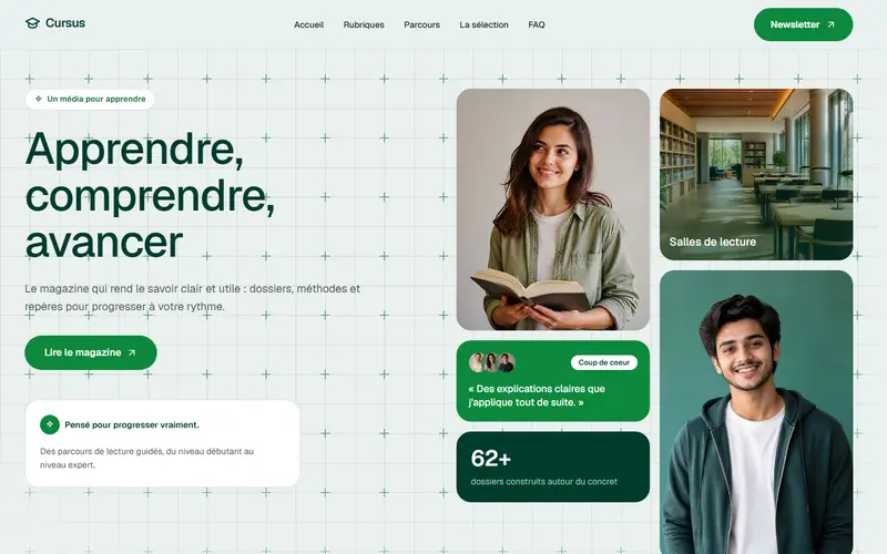 Aperçu design Cursus